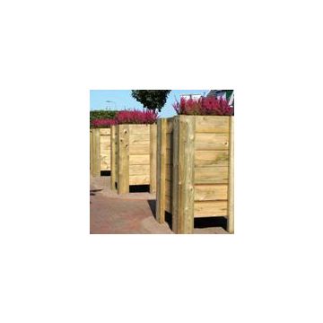 Houten plantenbak