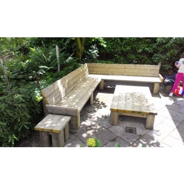 Houten loungebank