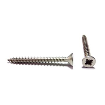 RVS Spaanplaat platte kop kruiskop 3x13